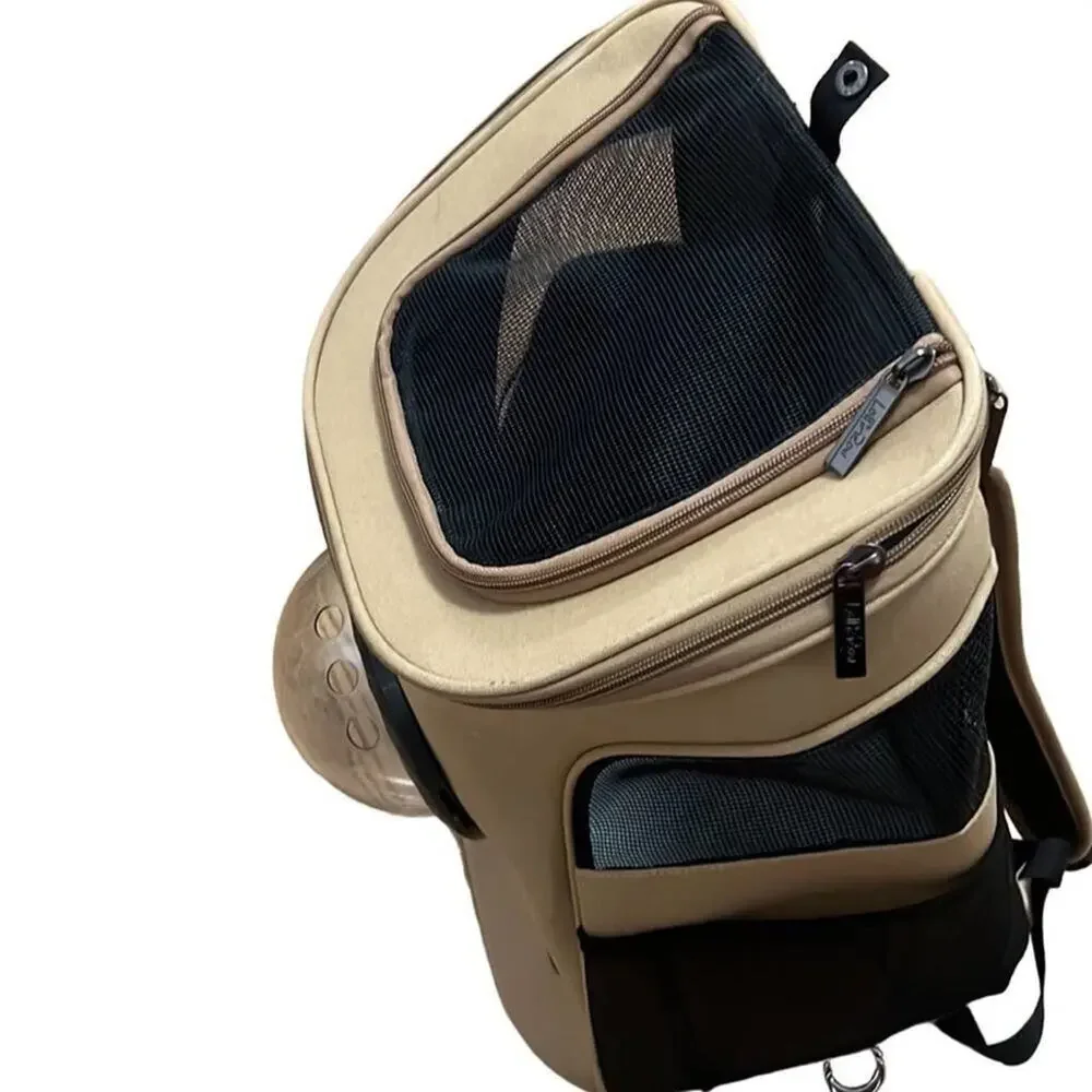 LOLLIMEOW PET BUBBLE CARRIER BACKPACK OUTDOOR TRAVEL‎ LARGE CANVAS BREATHABLE